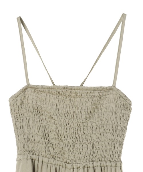 DURAS(デュラス)の「バックレースアップサテンワンピース(ワンピース・レディース・ブラック/カーキ/ベージュ系その他・FREE)」の11枚目の写真