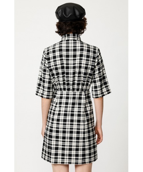 SLY（スライ）の「COLOR PLAID BACK GATHER S/OP バックギャザー ショート ワンピース（ワンピース・レディース・ブラック系その他2/グリーン系その他2/パープル系その他・1/2）」の15枚目の写真