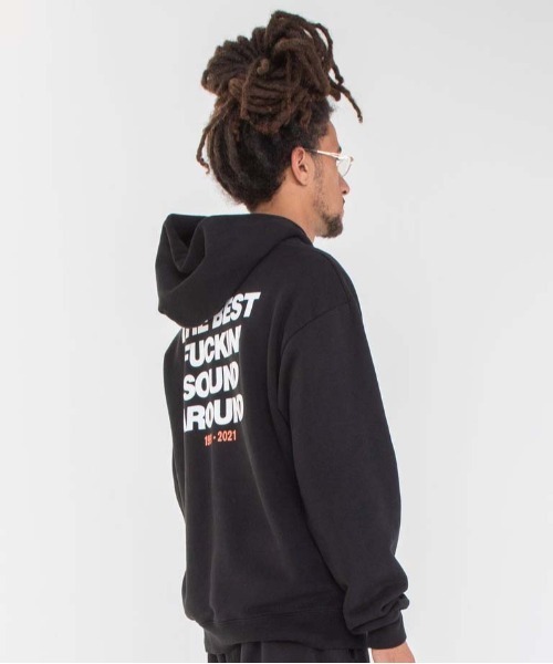 UNION(ユニオン)の「SOUND CLASH HOODIE UNION ユニオン(パーカー・メンズ・ブラック・SMALL/MEDIUM/LARGE/X-LARGE)」の12枚目の写真
