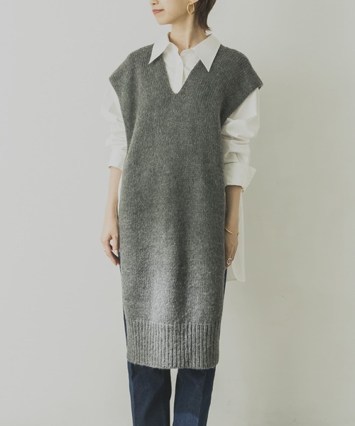 URBAN RESEARCH（アーバンリサーチ）の「2WAYストール（ニット/セーター・レディース・ベージュ/グレー/アイボリー・-）」の14枚目の写真