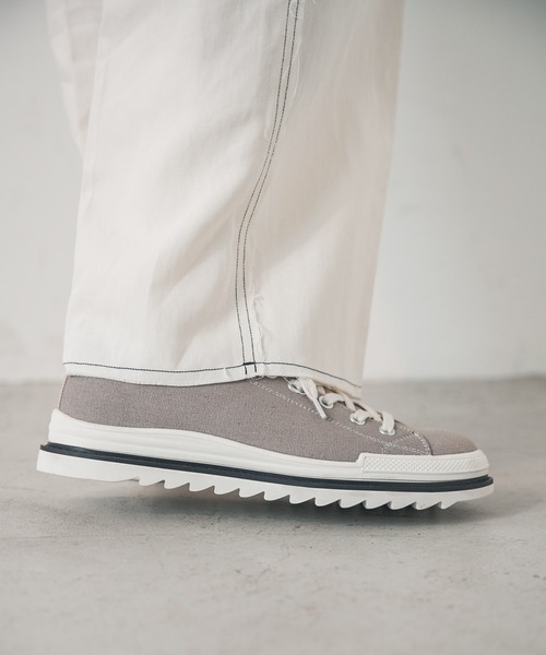 ADAMASTE（アダマスト）の「レイヤードシャークソールスニーカー（スニーカー・メンズ・ブラック/ベージュ/ホワイト・SMALL/MEDIUM/LARGE）」の15枚目の写真