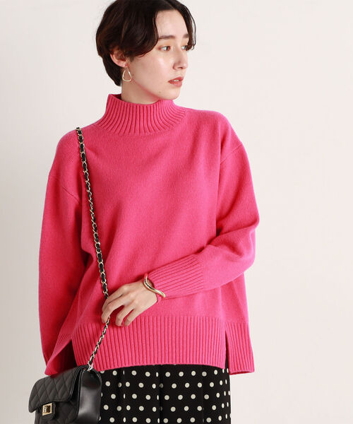 NOLLEY’S（ノーリーズ）の「◇【WEB限定カラーあり】MUSICハイネックプルオーバーニット（ニット/セーター・レディース・アイボリー/ベージュ/ライトグリーン/ブルー/ライトブルー/サックスブルー/ラベンダー/ベビーピンク/ピンク系その他/オレンジ/ホワイト系その他/ピンク系その他2/グレー系その他・38）」の11枚目の写真