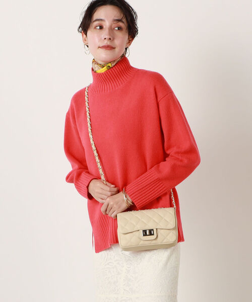 NOLLEY’S（ノーリーズ）の「◇【WEB限定カラーあり】MUSICハイネックプルオーバーニット（ニット/セーター・レディース・アイボリー/ベージュ/ライトグリーン/ブルー/ライトブルー/サックスブルー/ラベンダー/ベビーピンク/ピンク系その他/オレンジ/ホワイト系その他/ピンク系その他2/グレー系その他・38）」の19枚目の写真