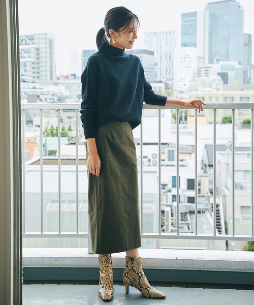 RIVE DROITE（リヴドロワ）の「細見えもキレイ見えも叶う　コーデュロイナロースカート（スカート・レディース・ベージュ/オフホワイト/カーキ・38/36）」の18枚目の写真