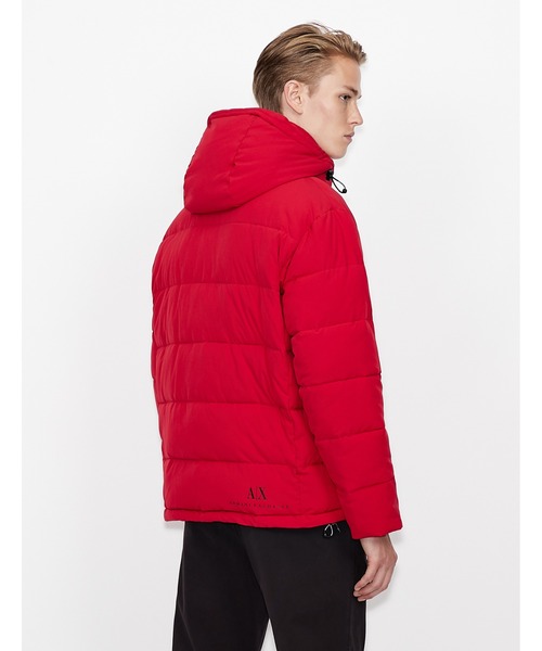 ARMANI EXCHANGE(アルマーニエクスチェンジ)の「【A|X アルマーニ エクスチェンジ】≪30周年記念アイテム≫1991&ロゴ パファーブルゾン フーディ(リサイクルポリエステル)(ブルゾン・メンズ・レッド系その他/ホワイト・X-SMALL/X-LARGE/MEDIUM/LARGE/SMALL)」の9枚目の写真