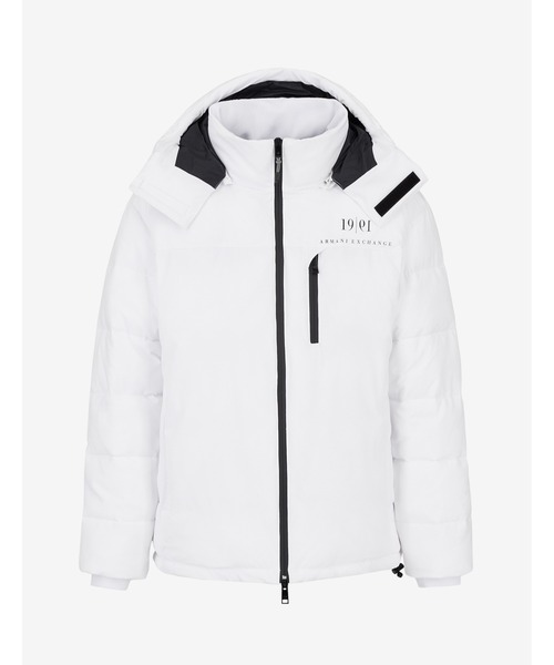 ARMANI EXCHANGE(アルマーニエクスチェンジ)の「【A|X アルマーニ エクスチェンジ】≪30周年記念アイテム≫1991&ロゴ パファーブルゾン フーディ(リサイクルポリエステル)(ブルゾン・メンズ・レッド系その他/ホワイト・X-SMALL/X-LARGE/MEDIUM/LARGE/SMALL)」の8枚目の写真