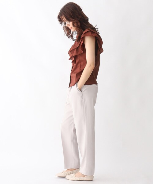 AG by aquagirl(エージーバイアクアガール)の「◆ショルダーフリル比翼ブラウス【WEB限定サイズ】(シャツ/ブラウス・レディース・ブラック/ライトグリーン/ダークブラウン・36/38/40)」の11枚目の写真