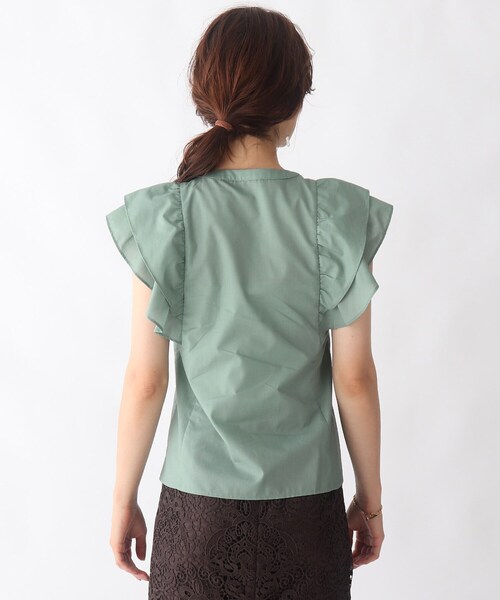 AG by aquagirl(エージーバイアクアガール)の「◆ショルダーフリル比翼ブラウス【WEB限定サイズ】(シャツ/ブラウス・レディース・ブラック/ライトグリーン/ダークブラウン・36/38/40)」の20枚目の写真