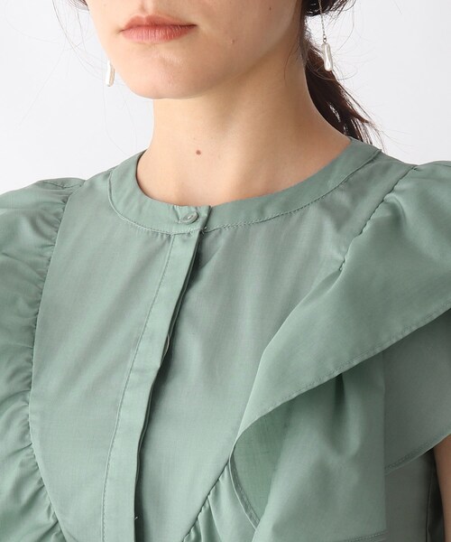 AG by aquagirl(エージーバイアクアガール)の「◆ショルダーフリル比翼ブラウス【WEB限定サイズ】(シャツ/ブラウス・レディース・ブラック/ライトグリーン/ダークブラウン・36/38/40)」の16枚目の写真