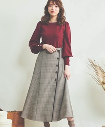 NOELA | パイピングチェックスカート(スカート)
