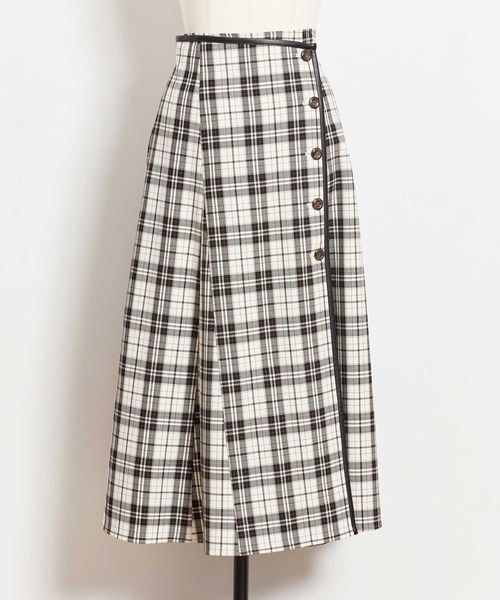 NOELA（ノエラ）の「パイピングチェックスカート（スカート）」 - WEAR