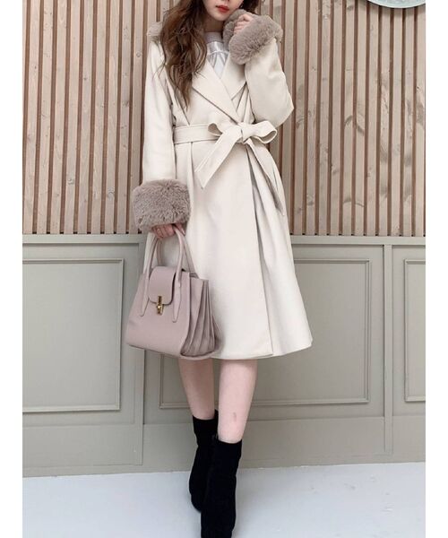 RESEXXY(リゼクシー)の「レディファーコート(その他アウター・レディース・ベージュ/モカ/ブラック・FREE)」の3枚目の写真