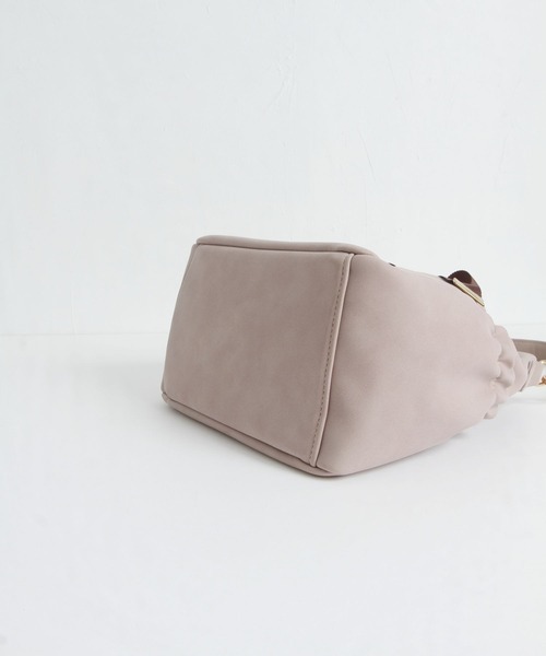 tocco closet(トッコ クローゼット)の「グログランリボン付きtocco closet刺繍入りショルダーバッグ(ショルダーバッグ・レディース・ピンク/アイボリー・FREE)」の11枚目の写真