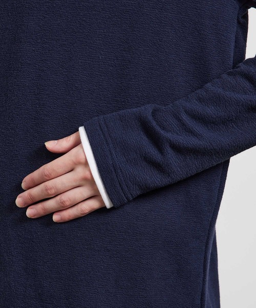 JUNRED（ジュンレッド）の「ブロックインレイフェイクレイヤードプルオーバー（Tシャツ/カットソー・メンズ・ベージュ/レンガ/ネイビー・M/L/LL）」の21枚目の写真