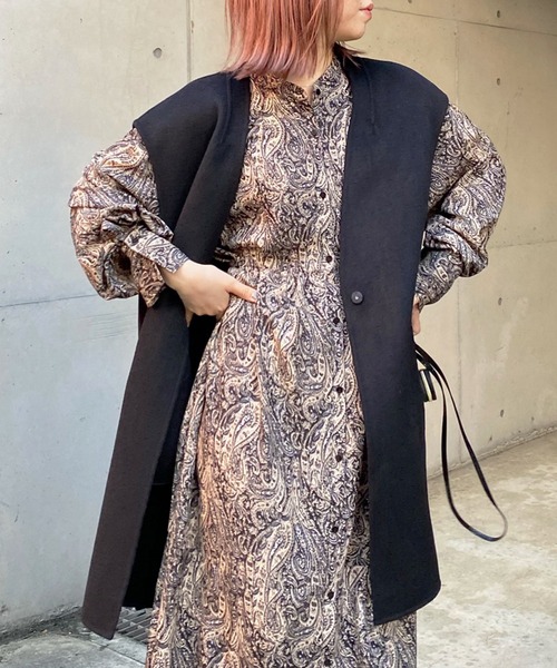 DouDou（ドゥドゥ）の「フラワープリントワンピース（ワンピース・レディース・ブラック/ブラック系その他・FREE）」の18枚目の写真