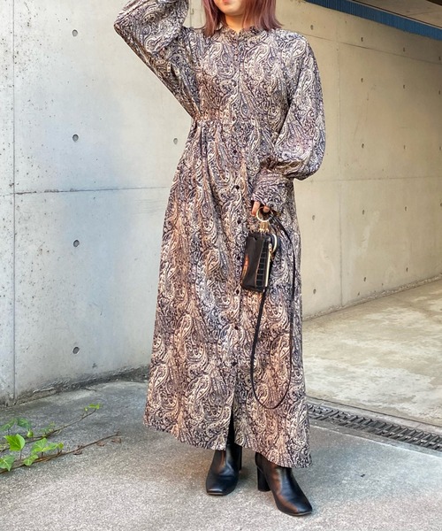 DouDou（ドゥドゥ）の「フラワープリントワンピース（ワンピース・レディース・ブラック/ブラック系その他・FREE）」の21枚目の写真