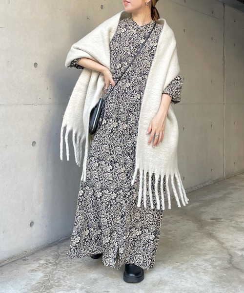 DouDou（ドゥドゥ）の「フラワープリントワンピース（ワンピース・レディース・ブラック/ブラック系その他・FREE）」の22枚目の写真