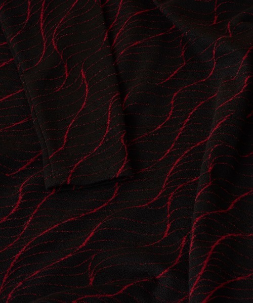 NO ID.(ノーアイディ)の「mlt3585-スヌード付ヘムラウンドロンT(Tシャツ/カットソー・メンズ・レッド/グリーン/ホワイト・2/1)」の20枚目の写真
