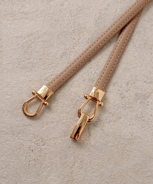 OLIVE des OLIVE（オリーブデオリーブ）の「ビットベルト（ベルト・レディース・ダークブラウン/ベージュ/ピンク・FREE）」の8枚目の写真