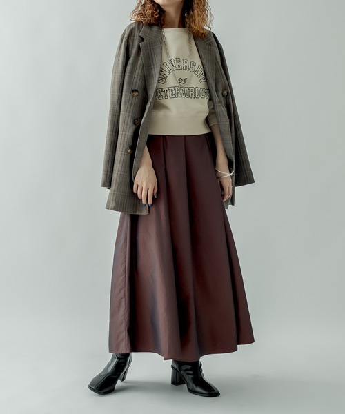 mystic（ミスティック）の「カレッジショートスウェット（スウェット・レディース・アイボリー/ブラック/ブルー・FREE）」の14枚目の写真