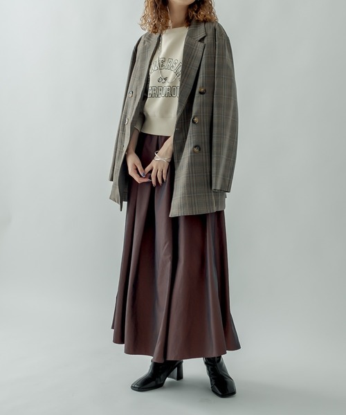 mystic（ミスティック）の「カレッジショートスウェット（スウェット・レディース・アイボリー/ブラック/ブルー・FREE）」の8枚目の写真