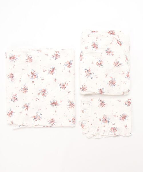 ラス1☆ ジェラートピケ ONLINE限定 花柄3点SETダブル BLU