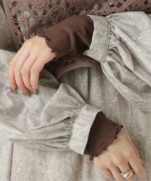 RAY CASSIN（レイカズン）の「メッシュシアータートル（Tシャツ/カットソー・レディース・ブラウン/ライトカーキ/キナリ・FREE）」の5枚目の写真