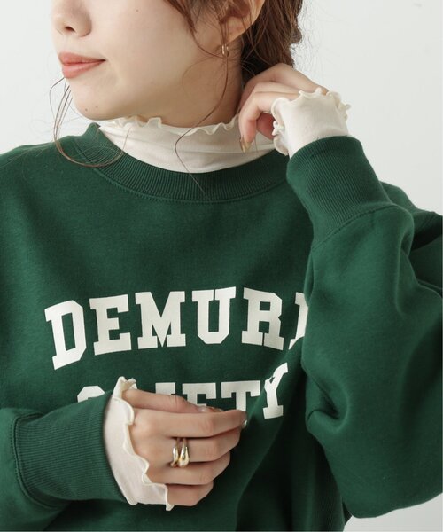 RAY CASSIN（レイカズン）の「メッシュシアータートル（Tシャツ/カットソー・レディース・ブラウン/ライトカーキ/キナリ・FREE）」の6枚目の写真