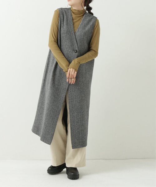 RAY CASSIN（レイカズン）の「メッシュシアータートル（Tシャツ/カットソー・レディース・ブラウン/ライトカーキ/キナリ・FREE）」の13枚目の写真