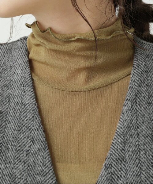 RAY CASSIN（レイカズン）の「メッシュシアータートル（Tシャツ/カットソー・レディース・ブラウン/ライトカーキ/キナリ・FREE）」の14枚目の写真