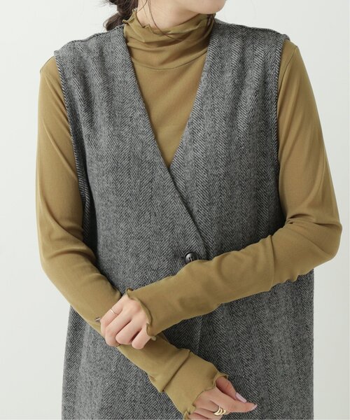 RAY CASSIN（レイカズン）の「メッシュシアータートル（Tシャツ/カットソー・レディース・ブラウン/ライトカーキ/キナリ・FREE）」の15枚目の写真