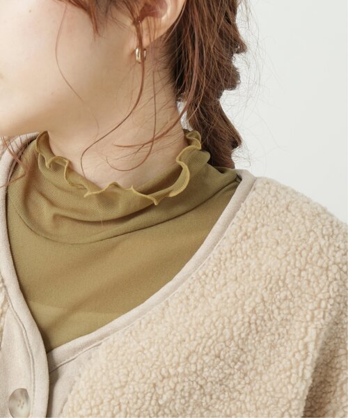 RAY CASSIN（レイカズン）の「メッシュシアータートル（Tシャツ/カットソー・レディース・ブラウン/ライトカーキ/キナリ・FREE）」の17枚目の写真