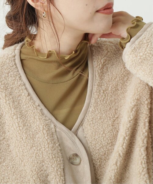 RAY CASSIN（レイカズン）の「メッシュシアータートル（Tシャツ/カットソー・レディース・ブラウン/ライトカーキ/キナリ・FREE）」の18枚目の写真