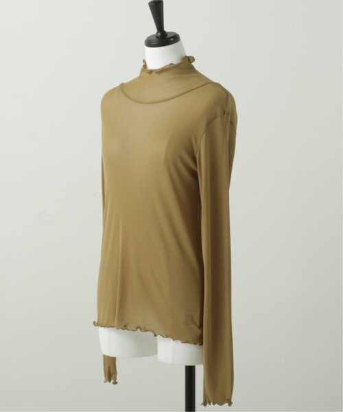 RAY CASSIN（レイカズン）の「メッシュシアータートル（Tシャツ/カットソー・レディース・ブラウン/ライトカーキ/キナリ・FREE）」の20枚目の写真