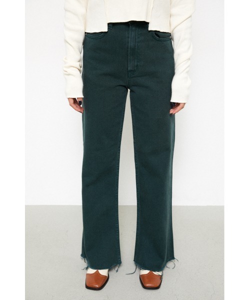 LAGUA GEM(ラグアジェム)の「LOTO COLOR FLARE DENIM(デニムパンツ・レディース・ダークグリーン/ホワイト・22inch/24inch/23inch/26inch/25inch)」の15枚目の写真