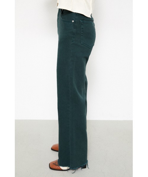 LAGUA GEM(ラグアジェム)の「LOTO COLOR FLARE DENIM(デニムパンツ・レディース・ダークグリーン/ホワイト・22inch/24inch/23inch/26inch/25inch)」の16枚目の写真