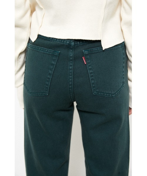 LAGUA GEM(ラグアジェム)の「LOTO COLOR FLARE DENIM(デニムパンツ・レディース・ダークグリーン/ホワイト・22inch/24inch/23inch/26inch/25inch)」の19枚目の写真