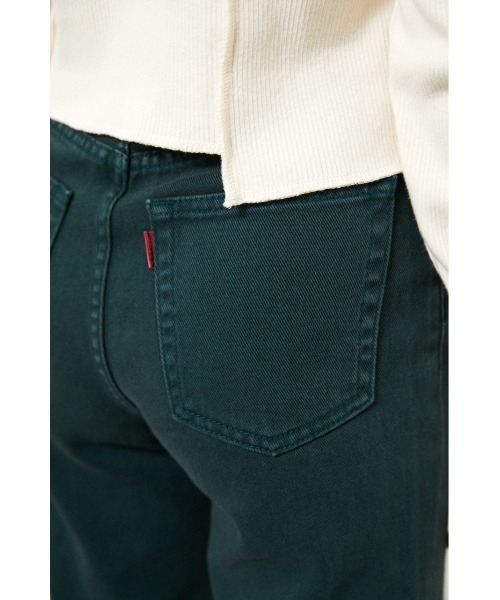LAGUA GEM(ラグアジェム)の「LOTO COLOR FLARE DENIM(デニムパンツ・レディース・ダークグリーン/ホワイト・22inch/24inch/23inch/26inch/25inch)」の20枚目の写真
