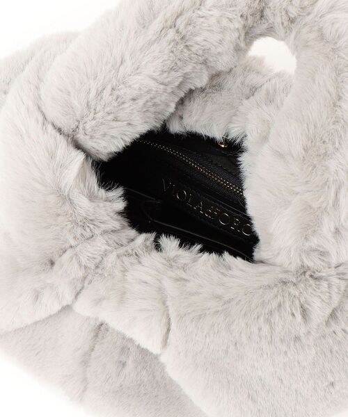 【SHIPS別注】VIOLAd’ORO:フェイクファーワンハンドルバッグ