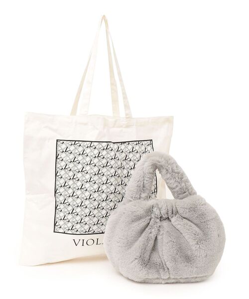 【SHIPS別注】VIOLAd’ORO:フェイクファーワンハンドルバッグ