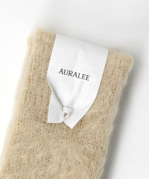 AURALEE(オーラリー)の「<AURALEE>モヘヤミックス ソックス Ψ(ソックス/靴下・レディース・ダークグレー/ナチュラル・FREE)」の3枚目の写真