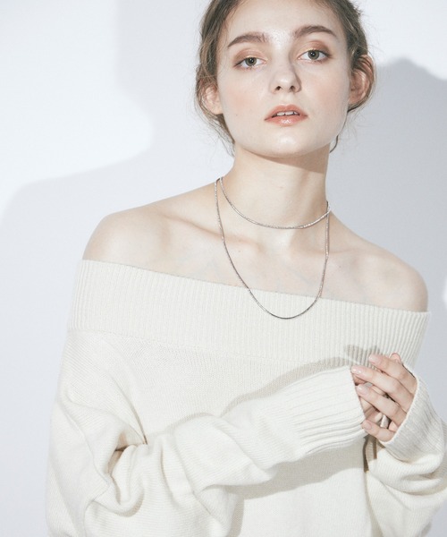 DRWCYS（ドロシーズ）の「ロングチェーンネックレス（ネックレス・レディース・シルバー/ピンク・FREE）」の3枚目の写真