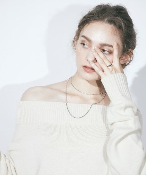 DRWCYS（ドロシーズ）の「ロングチェーンネックレス（ネックレス・レディース・シルバー/ピンク・FREE）」の5枚目の写真