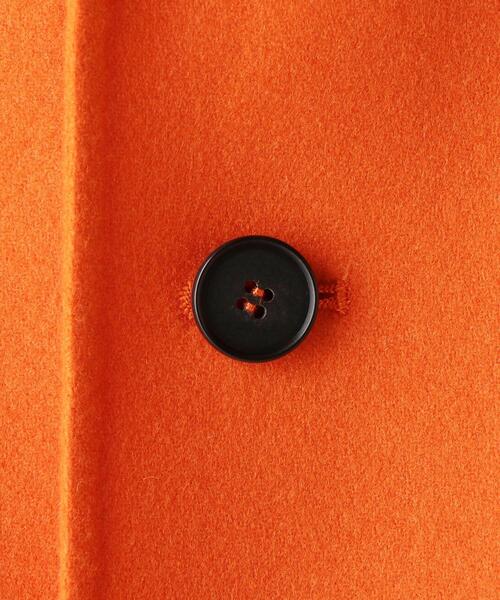 BLAMINK ブラミンク ショートコート 36 ウール アンゴラ オレンジ 美品✨️22AW ブラミンク リバー仕立て ダブルフェイス ショートコート