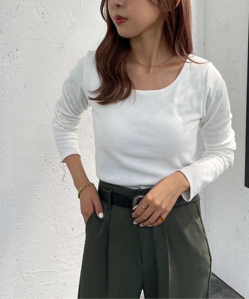 apres jour mignon(アプレジュールミニョン)の「カップ付きインナー【ZOZOTOWN限定アイテム】(その他トップス・レディース・ライトベージュ/ブラック/オフホワイト・フリー/X-LARGE)」の2枚目の写真