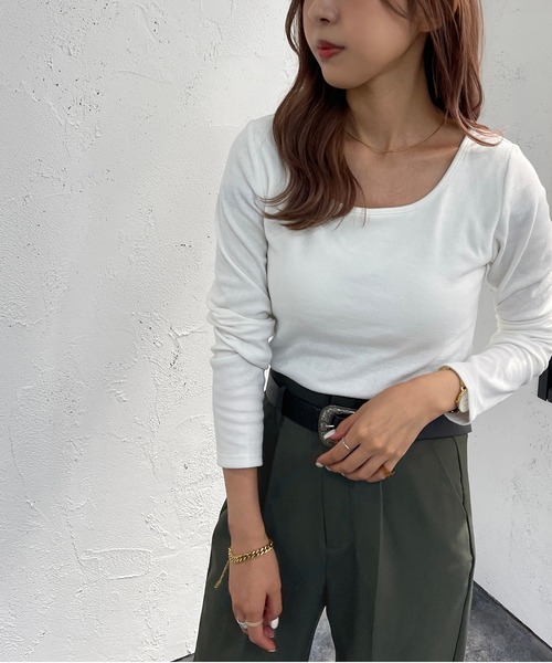 apres jour mignon(アプレジュールミニョン)の「カップ付きインナー【ZOZOTOWN限定アイテム】(その他トップス・レディース・ライトベージュ/ブラック/オフホワイト・フリー/X-LARGE)」の7枚目の写真
