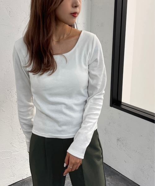 apres jour mignon(アプレジュールミニョン)の「カップ付きインナー【ZOZOTOWN限定アイテム】(その他トップス・レディース・ライトベージュ/ブラック/オフホワイト・フリー/X-LARGE)」の11枚目の写真