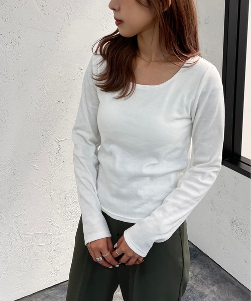 apres jour mignon(アプレジュールミニョン)の「カップ付きインナー【ZOZOTOWN限定アイテム】(その他トップス・レディース・ライトベージュ/ブラック/オフホワイト・フリー/X-LARGE)」の12枚目の写真