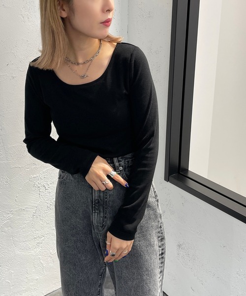 apres jour mignon(アプレジュールミニョン)の「カップ付きインナー【ZOZOTOWN限定アイテム】(その他トップス・レディース・ライトベージュ/ブラック/オフホワイト・フリー/X-LARGE)」の16枚目の写真
