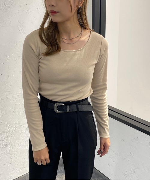 apres jour mignon(アプレジュールミニョン)の「カップ付きインナー【ZOZOTOWN限定アイテム】(その他トップス・レディース・ライトベージュ/ブラック/オフホワイト・フリー/X-LARGE)」の21枚目の写真